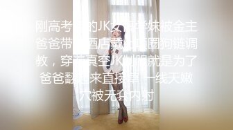 刚高考完的JK女高学妹被金主爸爸带到酒店戴上项圈狗链调教，穿着真空JK制服就是为了爸爸翻起来直接草 一线天嫩穴被无套内射